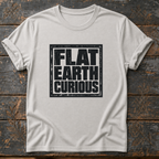Flat Earth Curious Vintage Distressed T-Shirt